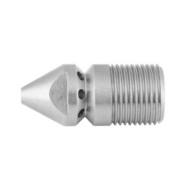 Jetting Nozzle, 3/8 BSP Pressure Washer Sewer Jetter Nozzle, Stainless Steel Drain Jet Nozzle, Drain Unblocking Nozzle for City Municipal Applications and Commercial Treatments