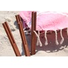 Beachsticks Rainbow wood sticks which hold your beach towel tightly