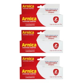 Arnica Tópica Montana Nartex Unguento Pack 3 Tubos Con 30g