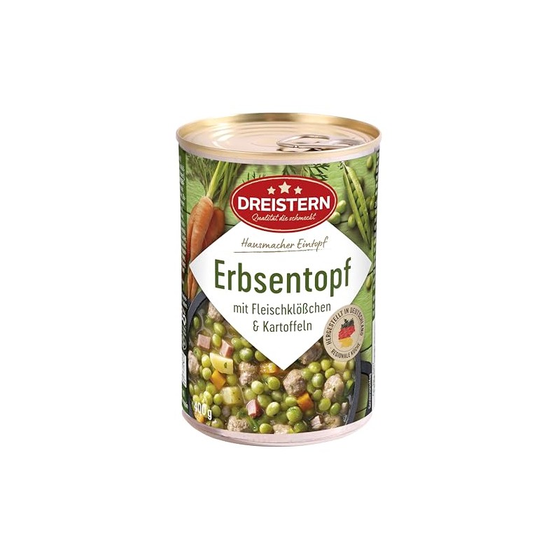 Dreistern Pea Stew with Meatballs 400g