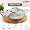 Vinod Platinum Triply Stainless Steel Kadai | Suitable For Indian