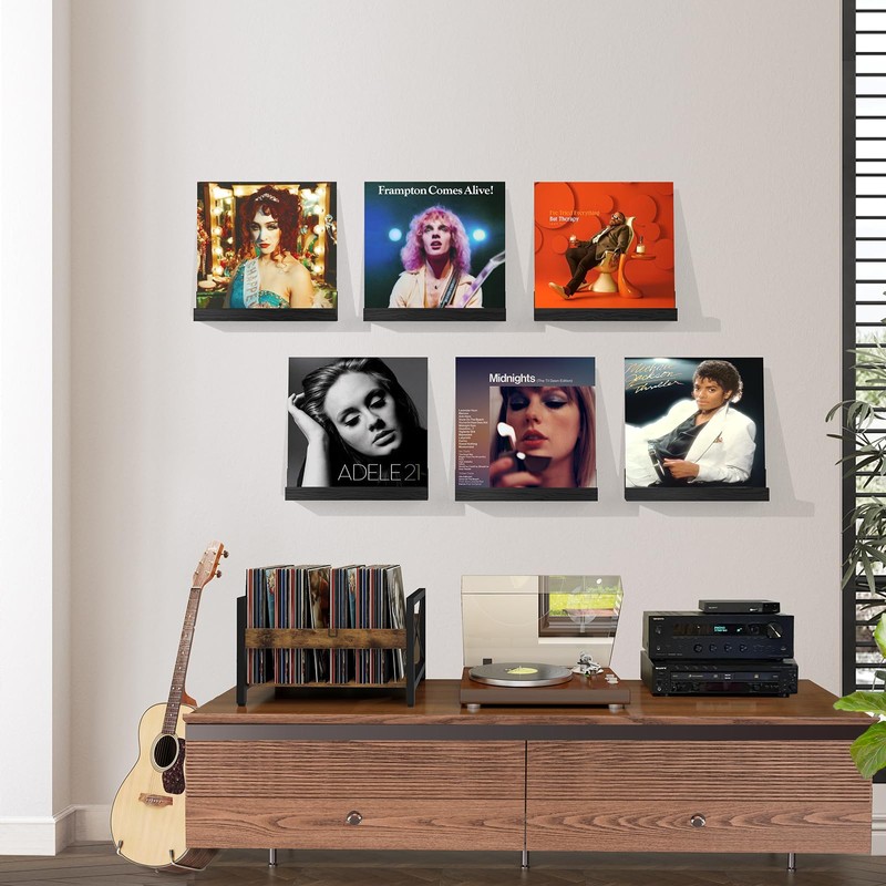 ELITEROO Vinyl Record Wall Mount, Album Display for Vinyl Records