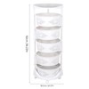 KONKENIE 5 Tier Rotating Kitchen Storage Basket Stackable Storage Shelf