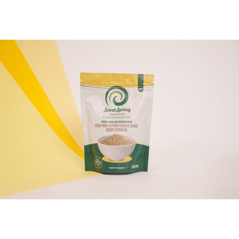 Spiral Spring Espirulina Orgánica + Quinoa y Cocoa 100% Natural,