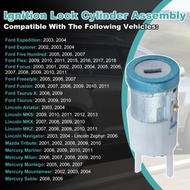 Cilindro de bloqueo de encendido 924-710 compatible con modelos seleccionados Ford/Lincoln/Mercury