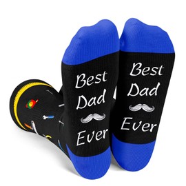 Zmart Fathers Day Dad Socks - Best Dad Ever Gifts For Father From Daughter Son,