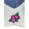 Sauna Hat Flower 100% Wool Felt Embroidered Head Protection from