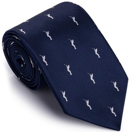 AMITER Woven Necktie with Golfer Pattern, Mens Skinny Neck Ties for Golf Player