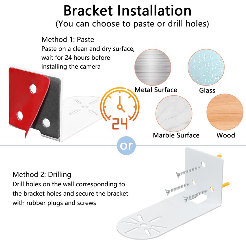 TEKCAM Metal Ceiling Mount Bracket 2 Pack Compatible with TP-Link