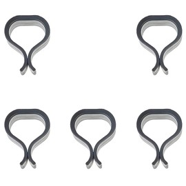 5 Pieces Outdoor Wicker Furniture Clips Sofa Rattan Chairs Connector Fastener Clamp Outdoor Patio Garden Wicker Rattan Furniture Aligment Sectional Connector(Black, Small Size)