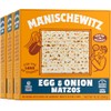 Manischewitz Egg & Onion Matzo, 10oz (3 Pack) Crisp &