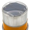 PENCK Solar LED Warning Light Waterproof Driveway Lights Flashing Barricade