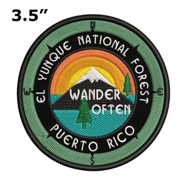 Athena Brands EL YUNQUE National Forest Embroidered Patch Iron-On / Sew-On Vacation Wander