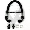 Valex Racing Power Steering Removal Line Silver & Black Braided