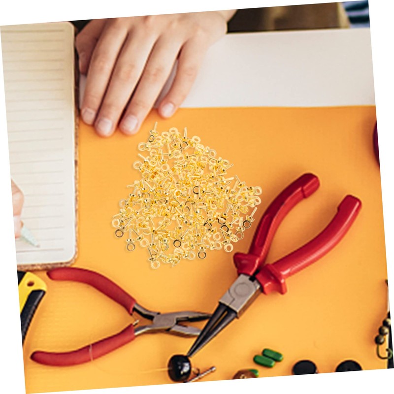 Operitacx 6 Sets Jewelry Making Eye Hooks Self-Tapping Eye Bolt