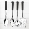 Vogue Ladle Black Handled - 340mm 13 1/2" 130ml 6fl