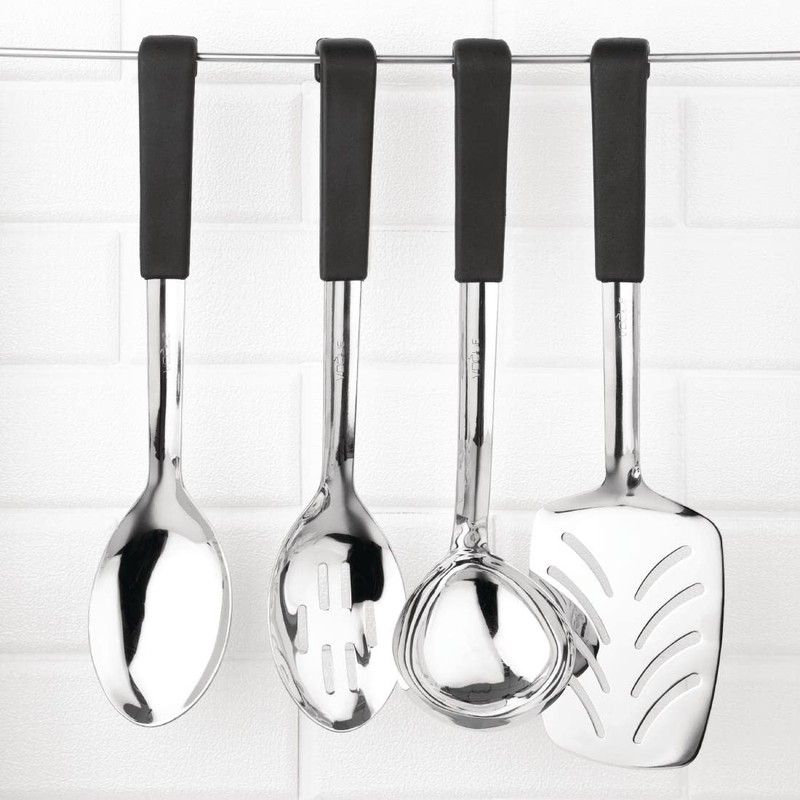 Vogue Ladle Black Handled - 340mm 13 1/2" 130ml 6fl
