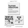 3 Pieces Human Resources Wooden Box Signs HR Office Decor