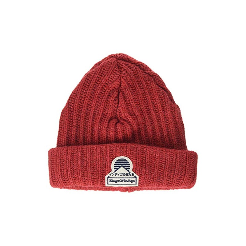 Kings of Indigo Unisex Beanie Knitted Hat, Burnt Orange 7801