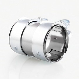 2" Exhaust Clamp Pipe Size 50mm x 95mm for 2" ID Tube Joint Bolts Band Flanges Clamp