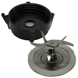 Replacement Pro blade with bottom and 24oz Blend-N-Go Cup with lid,Compatible with Oster pro blade:Oster Pro 1200 Blenders (BLSTMB-CBG, BLSTMB-CBF, BLSTMB-BBG)(Black, 24oz cup with blade bottom)