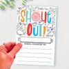 m&h invites Doodle Shout Out Cards For Teachers, Students, Employees,