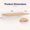 Wall Mounted Folding Table 31.5”Lx15.7”W, Space-Saving Fold Down Desk for