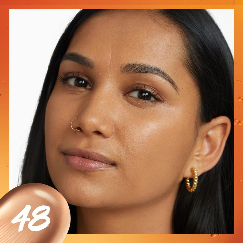 Maybelline New York Foundation, Long-Lasting Makeup with Vitamin C, Vegan