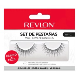 👁️🌟 Revlon Pestañas Postizas – 1 Par, Modelo 7, Color Negro (2 mm) 💄✨