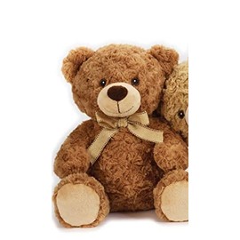 Play Eco Eco-friendly Plush Toy, Eco-Friendly, Taffy Bear in Two Colour Variations, 30 cm, Light Brown or Dark Brown (800050)