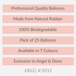 ANGEL & DOVE 25 White Funeral Balloons 'You are Loved, Missed, Remembered' Biodegradable - Memorial, Celebration of Life