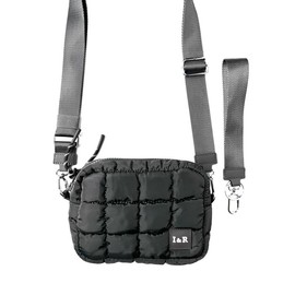 The Iris Accessory Puff Bag (#24231) - Crossbody Bag:_Dark Grey