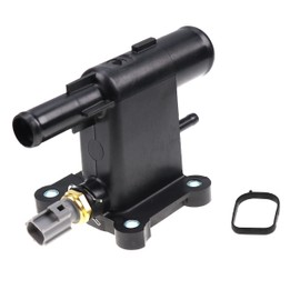 YQABLE CP9Z-8K556-B Thermostat Housing Water Outlet W/Temp. Sensor for 2012-2018 Ford Focus S SE SEL Titanium 2.0L L4