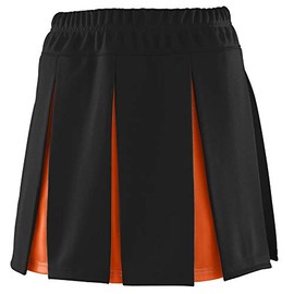 Augusta Sportswear Girls' Liberty Skirt L Black/Orange