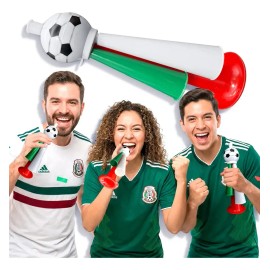 3 Trompeta Triple Tricolor Mundial Independencia Corneta