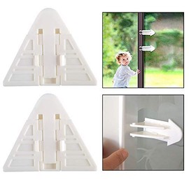 OFKPO 4Pcs Baby Safety Sliding Closet Door Window Wedge Locks for Child/Baby Safety Proofing Windows, Patios, and Sliding Doors