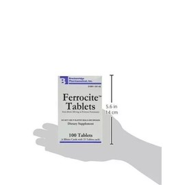 Breckenridge Pharma Ferrocite Iron Dietary Supplement Blood Health Support 100ct