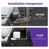 SQQP Side Mirror Cover, Rearview Mirrors Decoration Trim Kit Fit