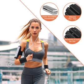 Jasonwell Polainas para Tobillo Muñecas - Pesas para Tobillos 2x1LB Pesas de Entrenamiento de Fuerza de Muñeca y Tobillo Polainas para Tobillo de Silicon Ejercicio en Casa para Pilates Yoga Fitness