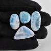 Odrilliongems Sky-Blue Larimar Stone Cabochon, Natural Gemstones, Jewelry Making, Wire