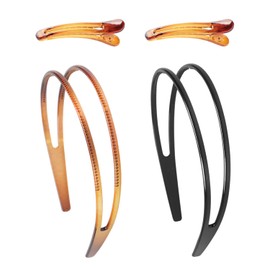 2 Pieces With Teeth Headbands, 2 Pieces Of Plastic Hairpins, Simple And Fashionable, Universal For Men And Women, Anti-Slip Headwear, Creative Multi-Functional Hair Accessories.