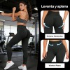 FTUVESO - 2pcs Leggings Deportivos Mujer Licras Ropa Para Gym