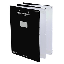 Sheetminder Soloist (Single) - Printed Sheet Music Organizer/No Page Turning, Windproof on Music Stand, No Plastic Sleeves, Easily Mark Fingering/Perfect for Students, Teachers, Bands, Performers