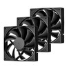 DARKROCK 3-Pack 120mm Black Computer Case Fans High Performance Cooling