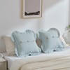 Pack of 2 Chenille Buttons Throw Pillow Covers 18x18 Inch