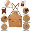 Work Apron for Men, Heavy Duty Waxed Canvas Tool Apron
