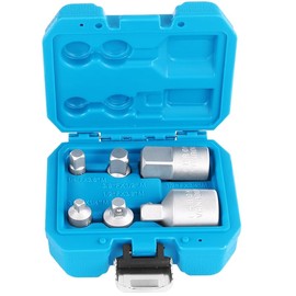 TECPO Socket Spanner Adaptor Set 6-Piece Socket Spanner Adapter Set 1/4 Inch 3/8 Inch 1/2 Inch 3/4 Inch Chrome Vanadium Steel for Nuts and Ratchets Matt Chrome-Plated with Retaining Ball Adaptor Set