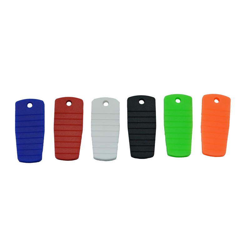 NEX Performance Silicone Key Protector Covers, 4PCS (Black/Red/Orange/Green)