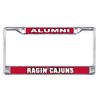Craftique Louisiana-Lafayette Plate Frame (DOMED RAGIN CAJUNS ALUMN FRAM (45019))