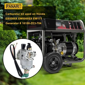 Panari EB3500X Carburetor for Honda EB5000X EM5000SX EB3500 EB6500X EW171 EB6500SX Generator Parts Replace 16100-ZE3-F12 16100-ZE3-704